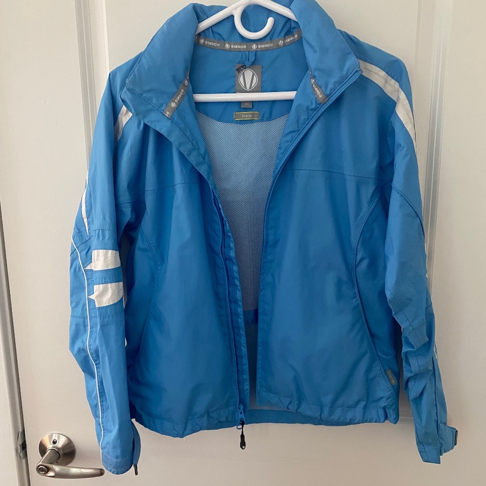 Sunice Blue and White Golf & Athletic Jacket XS